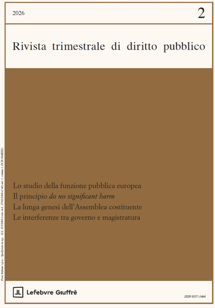 Fascicolo n. 2 – 2026 aprile / giugno